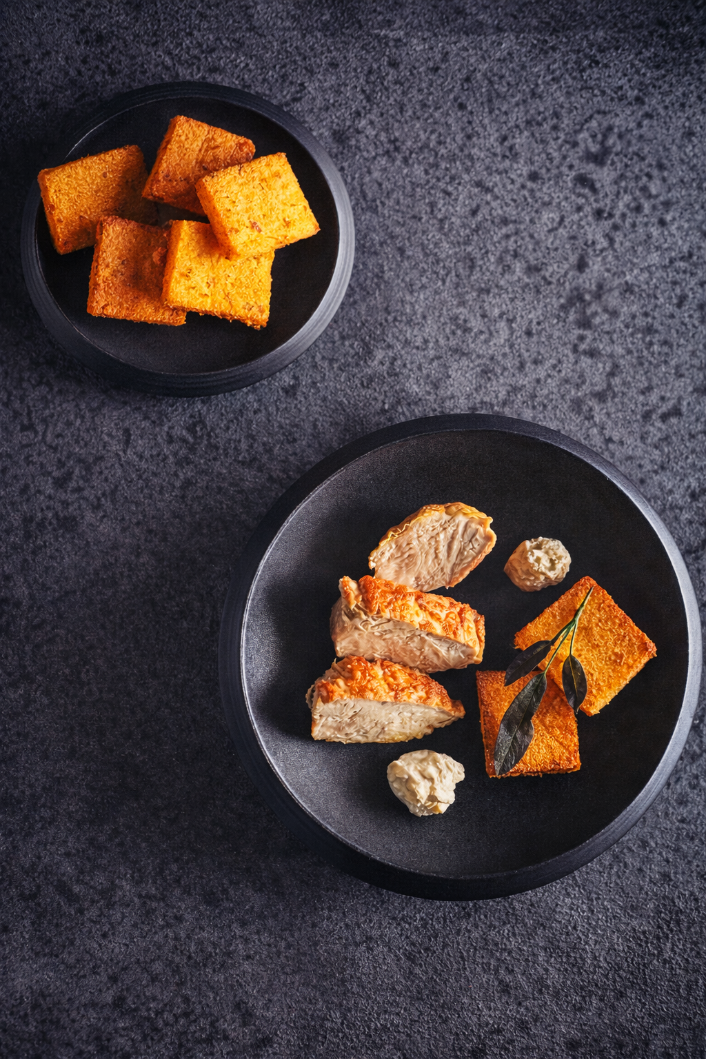 ORGANIC CHICKEN BREAST crispy polenta • vermouth espuma