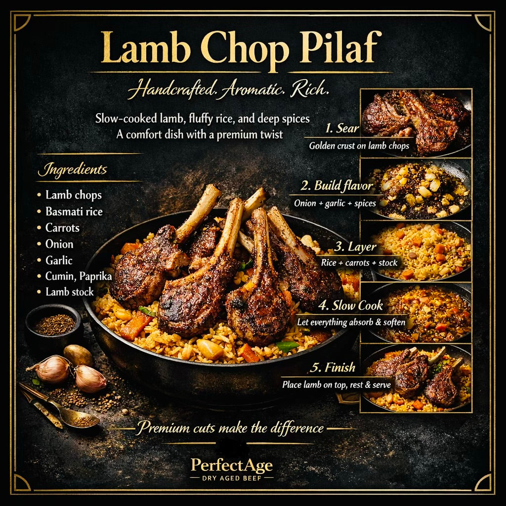 Lamb Chop Pilaf - crafted, not rushed.